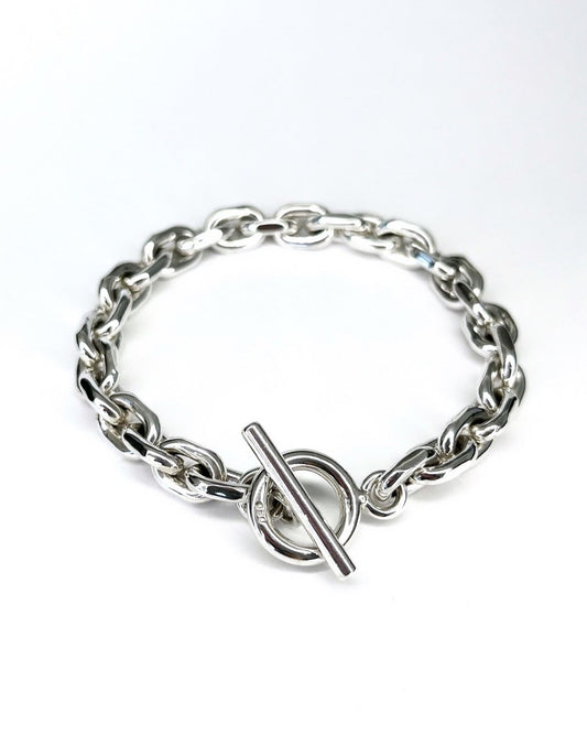 silver cable bracelet 7.5mm