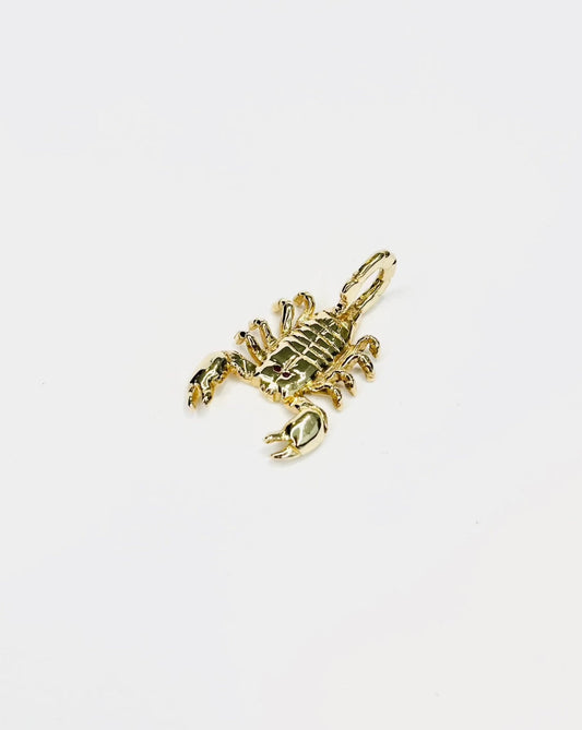 Gold scorpion pendant