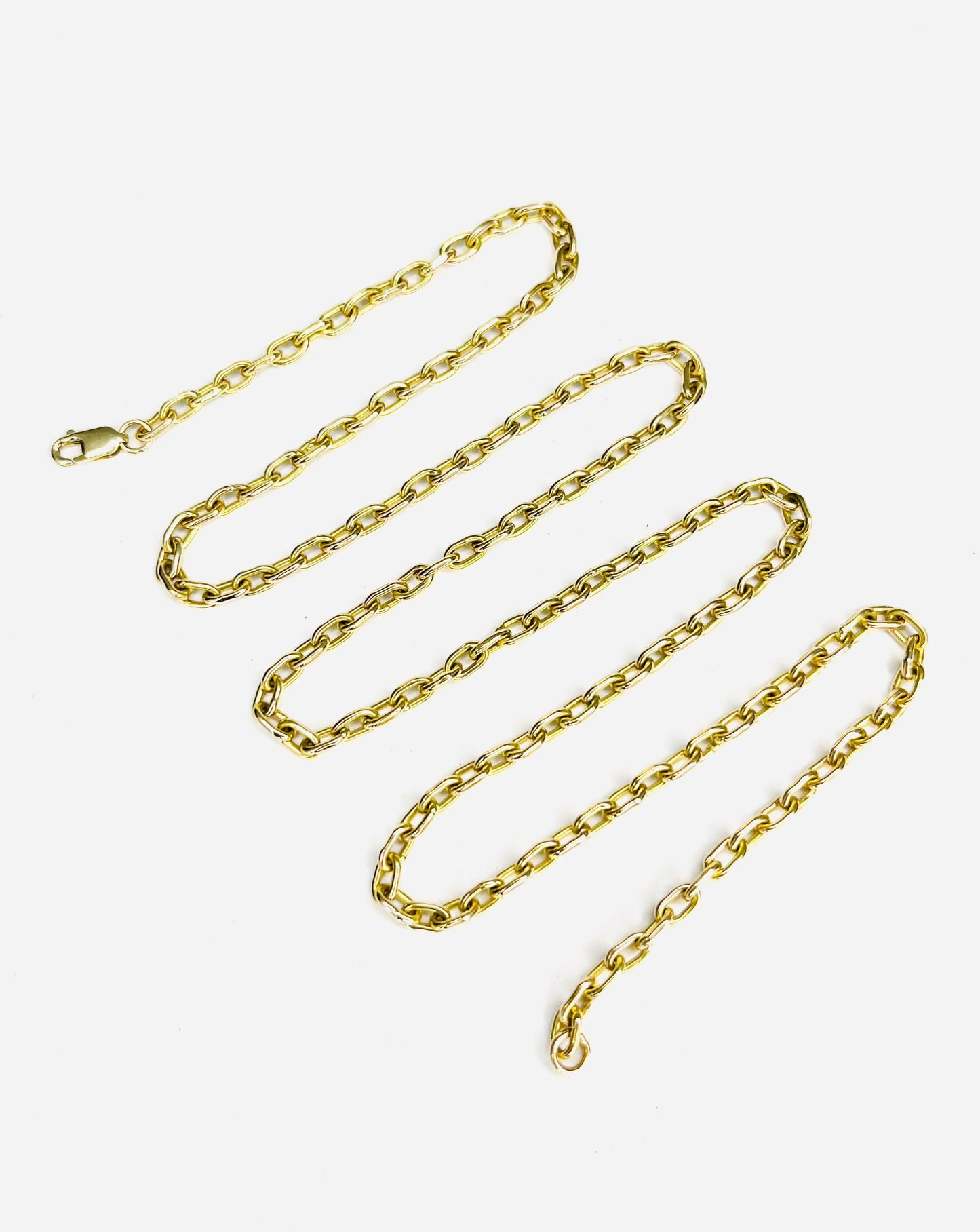 14k gold cable chain 3mm